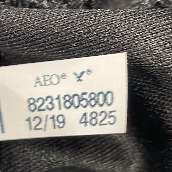 American Eagle One Shoulder Boho Black Floral Dress with Pockets L - Picture 12 of 14